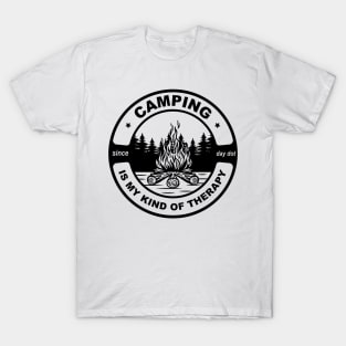 Camping is my kind of therapy T-Shirt